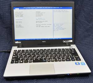 起動確認のみ(ジャンク扱い) NEC VK25LC-M CPU:i3-4100M RAM:4G HDD:無し (管:KP244