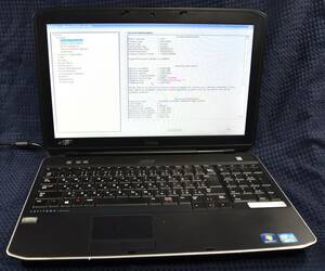 起動確認のみ(ジャンク扱い) DELL LATITUDE E5530 CPU:Core i5-3340M RAM:2G HDD:無し (管:KP224