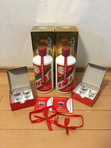 NA10)... pcs sake 2009 year 2021 year system each 1 pcs, total 2 pcs set mao Thai sake heaven woman label 500ml 53% MOUTAI KWEICHOW popular China old sake not yet . plug 