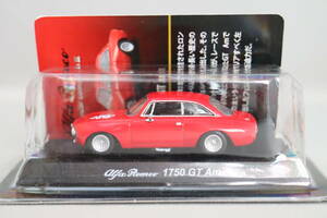 京商 アルファ・ロメオ 1750 GT Am 赤・ヘビマーク有（アルファ・ロメオ ミニカーコレクション3）1/64スケール