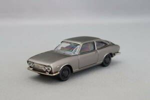  Konami out of print famous car collection D.C. VERSION Isuzu 117 coupe (PA90)1968... silver 1/64 scale 