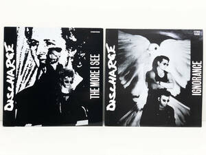 【レコード】 LP盤　ディスチャージ　DISCHARGE　2枚セット　THE MORE I SEE / IGNORANCE