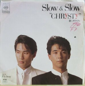 即決 999円 EP 7'' 見本盤 プロモ 和モノ 隠れメロウ盤 クリスティ Slow & Slow c/w Fly Away GROOVE歌謡 シティポップ