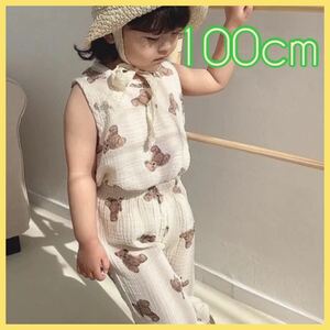 Новая гендерная настройка обновления и вниз по сет 90 Kuma Cotton Pants Tops Tops Spring / Lummer Detry's Kids Kids не используется