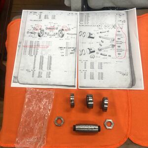 陸王クランクピンとコンロットベアリング3点のセット　新品当時物　城南部品