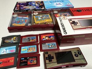 ゲームボーイミクロファミコンバージョン本体　箱付き　ゲームボーイアドバンスソフト　セット