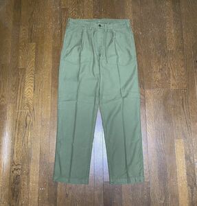 23 TENDERLOIN FATIGUE TROUSERS OLIVE テンダーロイン ファティーグ トラウザー パンツ オリーブ L サイズ 股下裾上げ無し