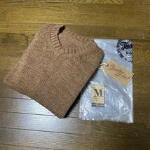 希少 TENDERLOIN V NECK COTTON KNIT BROWN M サイズ テンダーロイン Vネック コットン ニット セーター ブラウン 美品 付属品完備_画像7