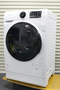 １円～程度良好品！！アイリスオーヤマ 洗濯機 ドラム式洗濯機 8.0kg FL81R-W 温水洗浄 皮脂汚れ 部屋干し 節水 ホワイト