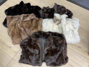 毛皮コート ファー 5着セット MG Sable FUR MGセーブルファー等 サイズ記載なし4点 Fサイズ1点 衣類 レディース 冬物/56390