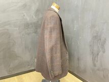 COMME des GARCONS HOMME DEUX メンズ ジャケット Lサイズ 毛100％ DJ-15058L 1990年代 ブラウンチェック コムデギャルソン/56560_画像3