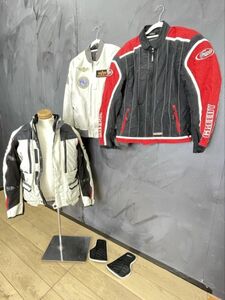 バイクウェア 3着セット ALPHA INDUSTRIES サイズ U.S XL GREEDY サイズ3L KOMINE 3D サイズXL プロテクトスーツ /65315