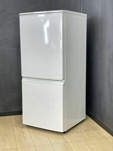 動作保証 SHARP シャープ ノンフロン冷凍冷蔵庫 SJ-D14D-W 137L 2ドア つけかえどっちもドア 単身 小型 / 20332