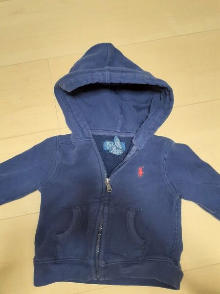 男の子9M PolobyRalph Laurenベビーパーカー ベビー服 裏起毛 アウター ラルフローレン