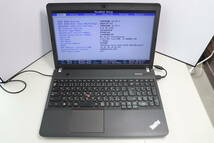 Lenovo E540 i3-4000M 2.4GHz RAM4GB HDD無　BIOS起動OK　本体のみ　AC欠品_画像1