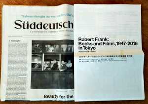 Robert Frank: Books and Films, 1947-2016 in Tokyo/東京藝術大学2016年開催/図録