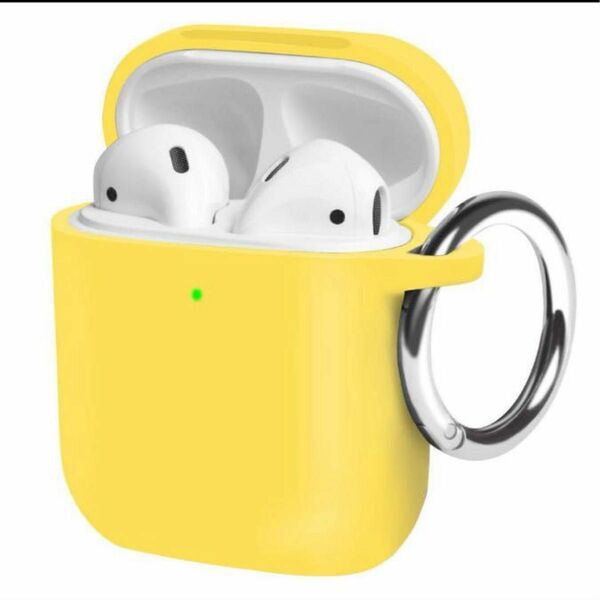 AirPods ケース, 保護ケース シリコン ワイヤレス充電対応 全面保護