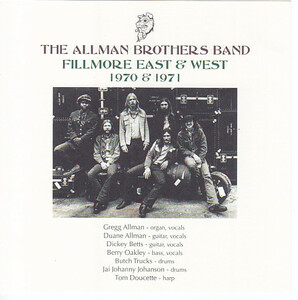 THE ALLMAN BROTHERS BAND FILLMORE EAST & WEST 1970&1971 midvalley製 3CD