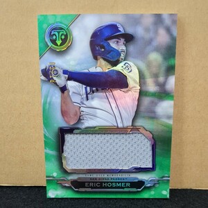 ★18/75★ ERIC HOSMER メモラビリア 2019 Topps Triple Threads Autograph Single Jumbo Relics　GAME USED MEMORABILIA