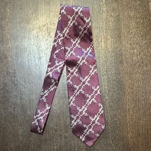 MADE IN ITALY製 ICEBERG ネクタイ ワインカラー