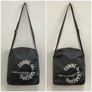 COMME des GARCONS サークル ロゴ ビニール ショルダーバッグ グレー コムデギャルソン ポシェット カバン 鞄 archive 3070345