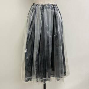 AD2022 COMME des GARCONS PVC винил Layered flair юбка каркас прозрачный прозрачный S размер Comme des Garcons archive 1561