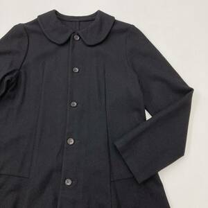 AD1995 COMME des GARCONS 丸襟 ウール コート ブラック 黒 コムデギャルソン ジャケット ブラウス 90s VINTAGE archive 4020233