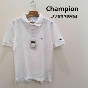 Champion 【タグ付き未使用品】 半袖 ポロシャツ メンズ ホワイト L