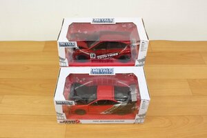 ◆未開封品◆ JDM TUNERS 「2012 SUBARU IMPREZA WRX STI」「1995 MITSUBISHI ECLIPSE」 1/24 モデルカー セット　傷み (2733055)