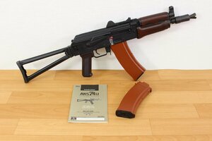 ■現状品■ 東京マルイ 「AKS74U」 電動エアガン/次世代　簡易チェック 試射○　予備マガジン×1付 傷み (2745601)