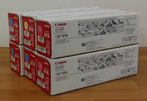 ◆未開封品◆CANON 純正トナーカートリッジ416 シアン3本/マゼンタ2本/イエロー1本　計6本セット キャノン ※期限切れ（2733045）