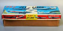 ブリキ旅客機　７２７JET LINER FRICTION WITH SIREN　MARUSYO MADE IN JAPANの元箱のみ　昭和レトロ　現状品　アンティーク　　　_画像6