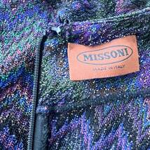 新品　未使用品　ミッソーニ　MISSONI ワンピース　ニット　オレンジタグ　大きめサイズ 42 ギザギザ柄　ラメ　レディース　イタリア製_画像8