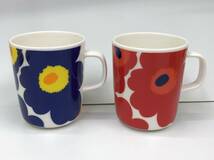 marimekko マグカップ 4点セット oiva UNIKKO ウニッコ 花柄 SILKKIKUIKKA シルッキクイッカ 波線ストライプ柄 マリメッコ 240227_画像2