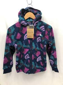  unused THE NORTH FACE Kids camp bell fleece f-ti- jacket 140 navy series total pattern NAJ72121 The North Face 24020502