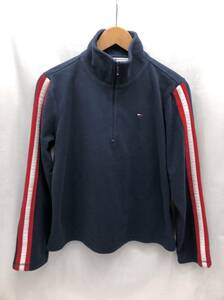 TOMMY HILFIGER ハーフジップ プルオーバー フリースジャケット M ネイビー レディース トミーヒルフィガー 24020602