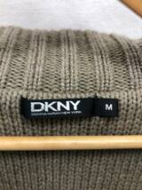 DKNY ニットxキルティング ブルゾン M ベージュ ライトブラウン系 ダナキャラン ニューヨーク 24021601_画像4