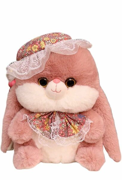 ソフトぬいぐるみウサギの人形花レース帽子