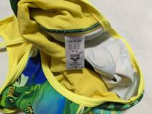 アリーナ タフスーツ スーパーフライバック 女子競泳水着 SAR-8125W 緑/黄色ライン サイズM_画像10