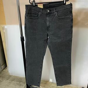 未使用品 Levi’s ジーンズ メンズ W34 ウエスト86/ヒップ103/股下81 デニム ブラック リーバイス 18181-0717 ストレート (石567