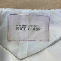 1円スタート 美品 one after another NICE CLAUP セットアップ スーツ3点セット ホワイト フリー ショート丈ジャケット 入学式 卒業式(3-2)_画像10