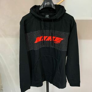 NIKE パーカー 黒 ブラック メンズ XL 美品 ナイキ 古着 カジュアル ファッション DRI-FIT スポーツ 運動着 (石631