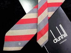 *E8406N* stock disposal SALE*[dunhill] Dunhill [d Logo go in / stripe pattern ] necktie 