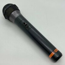 USED Panasonic パナソニック ワイヤレス マイク WX-3200 ブラック 黒 CARDIOID DYNAMIC WIRELESS MICROPHONE 松下通信工業 動作未確認_画像2