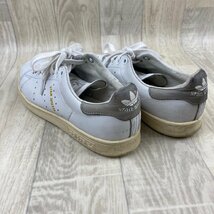 USED adidas originals STAN SMITH アディダス スタンスミス グレー ホワイト 灰色 白 24.5cm スニーカー ローカット 靴 レディース_画像6