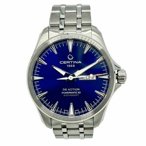 KS USED CERTINA サーチナ C0324301104100 DS ACTION Day-Date Stainless Steel Automatic 自動巻き ステンレススチール 文字盤ブルー