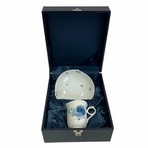 KS USED 美品 Meissen マイセン 青い花 ティーカップ コーヒーカップ ソーサー 箱付 1客 紅茶 磁器 食器 茶器 テーブルウェア ドイツ 02_画像10