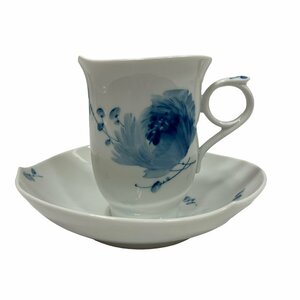 KS USED 美品 Meissen マイセン 青い花 ティーカップ コーヒーカップ ソーサー 箱付 1客 紅茶 磁器 食器 茶器 テーブルウェア ドイツ 02