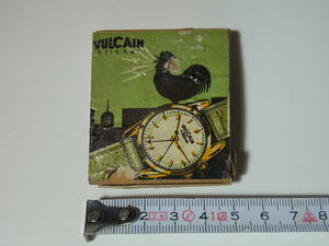 * Balkan clock ( advertisement Match /VULCAN) non-standard-sized mail 140 jpy Vintage poster . size old former times 