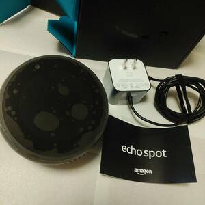 Echo Spot ( eko - spot ) - screen attaching Smart speaker with Alexa, black used 